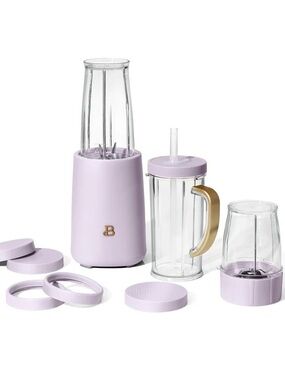 💕 NEW Beautiful Personal Blender Set with 12 Pieces Purple Lavender